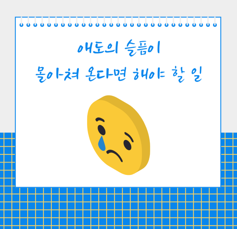 애도의 슬픔이 몰아쳐 온다면 해야 할 일
