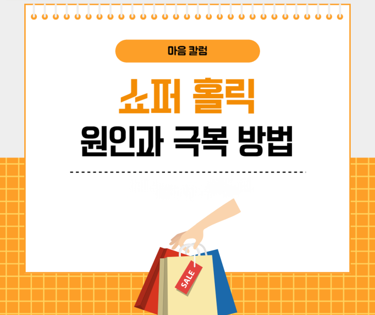 쇼퍼 홀릭 원인과 극복 방법