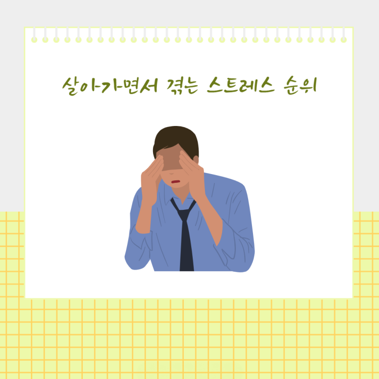 살아가면서 겪는 스트레스 순위