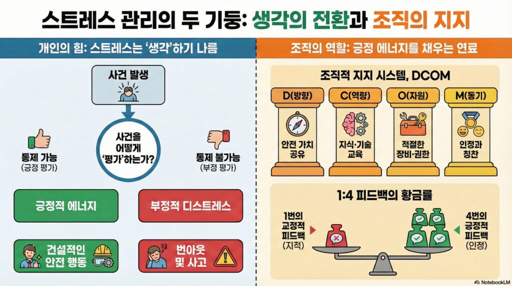 스트레스 관리의 두 기둥: 생각의 전환과 조직의 지지