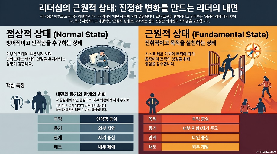 리더십의 정상적 및 근원적 상태